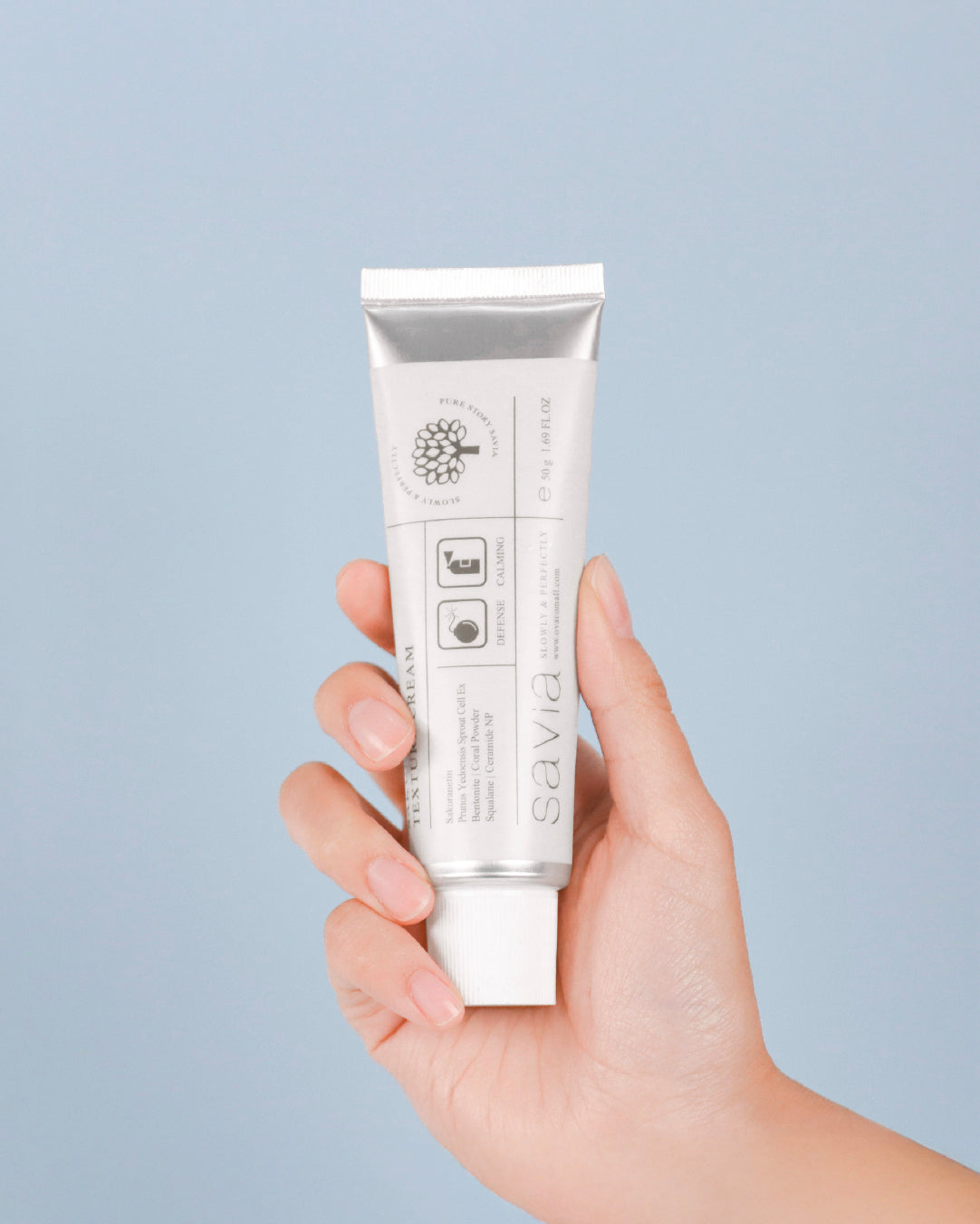 SAVIA Sakuradin Texture Yüz Kremi | Yoğun Nemlendirici & Cilt Onarıcı Krem | 50 gr