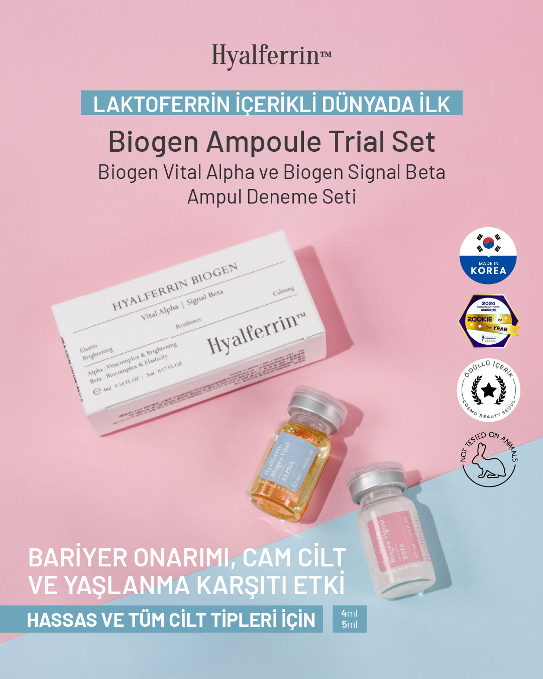 Hyalferrin Biogen Trial Ampoule Set | Ampul Seti Deneme Kiti