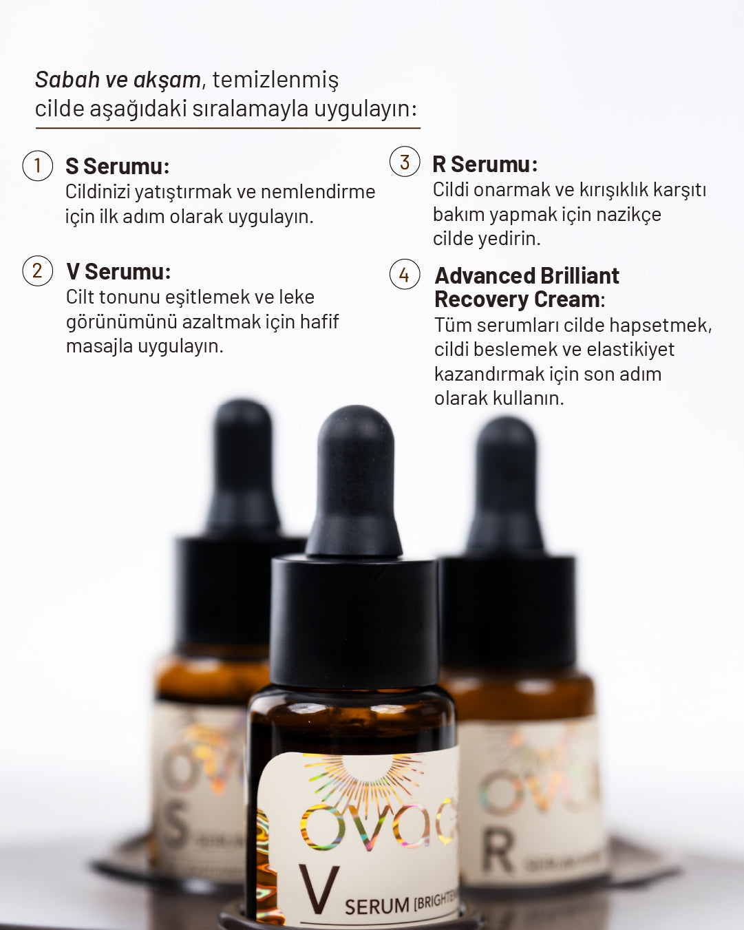 Ovaco 4D Dynamic Advanced Set | Gelişmiş Peptit Kompleksi ile Cilt Yenileme | Cilt Bakım Seti
