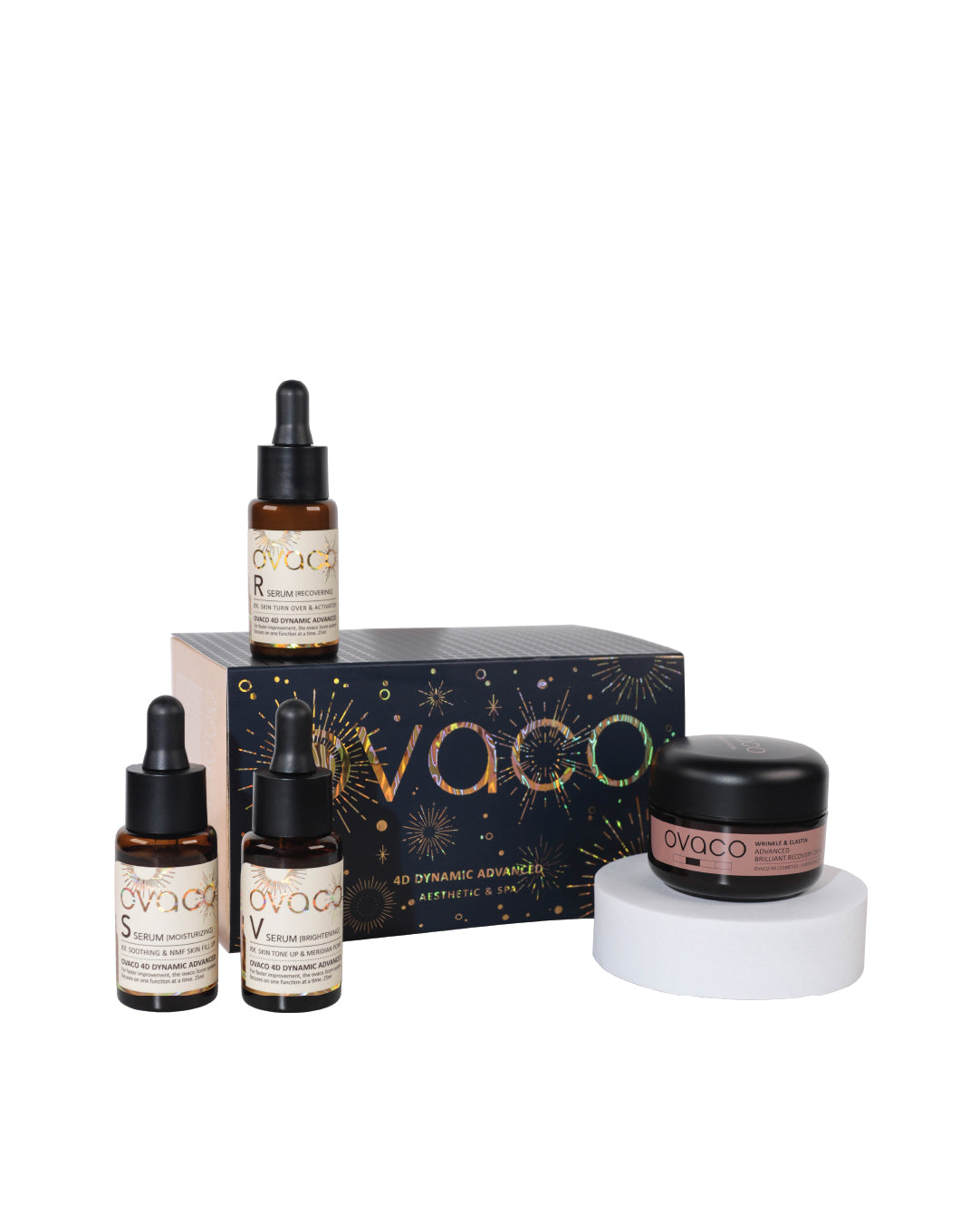 Ovaco 4D Dynamic Advanced Set | Gelişmiş Peptit Kompleksi ile Cilt Yenileme | Cilt Bakım Seti