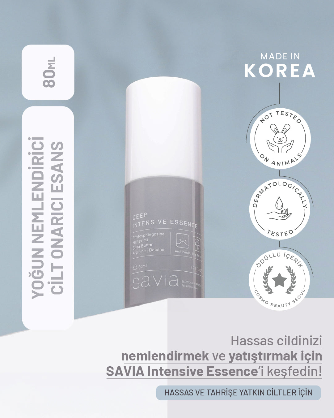 SAVIA Deep Intensive Essence | Yoğun Nemlendirici ve Besleyici Yüz Esansı