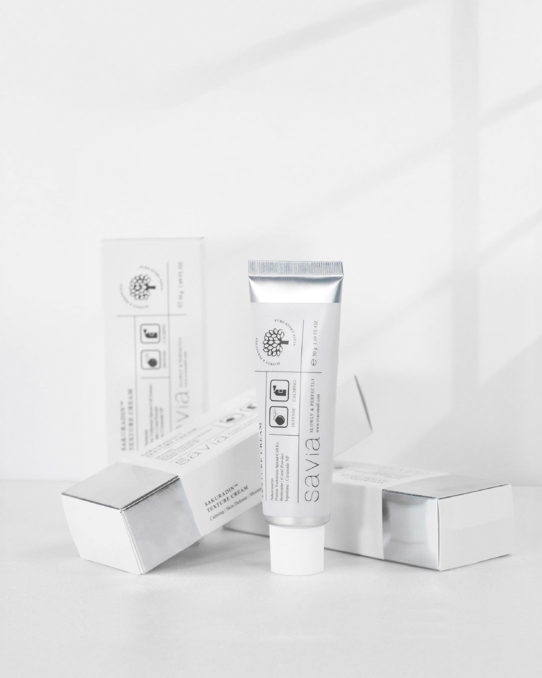 SAVIA Sakuradin Texture Yüz Kremi | Yoğun Nemlendirici & Cilt Onarıcı Krem | 50 gr