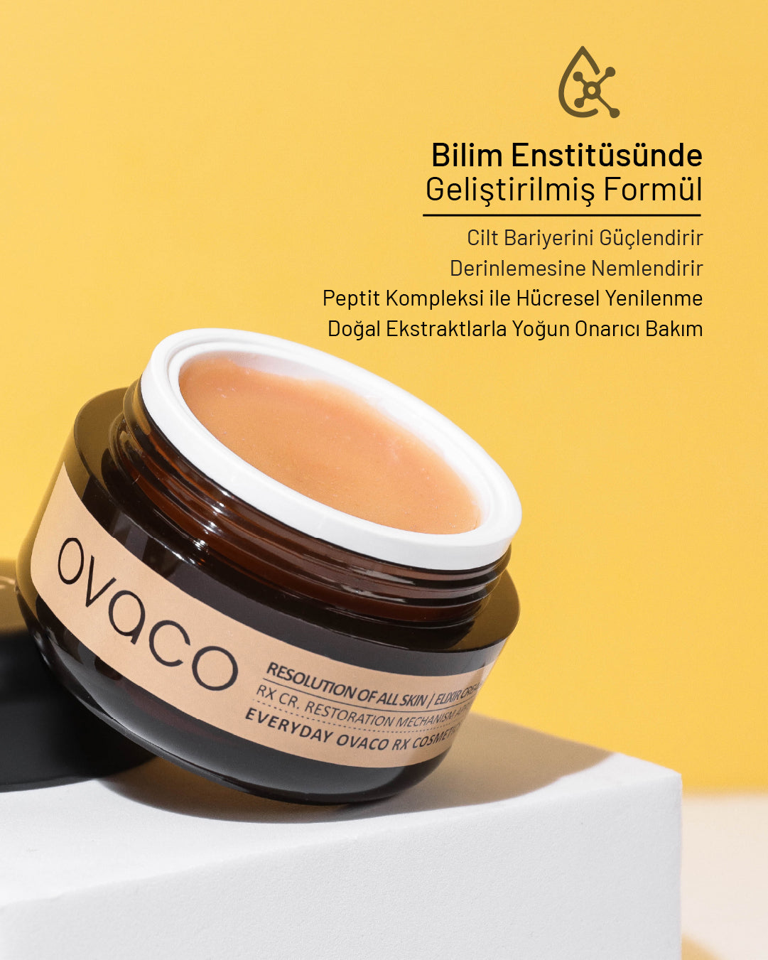 Ovaco Restoration Mechanism Apply Elixir Cream | 30 ml | Onarıcı Yüz Bakım Kremi