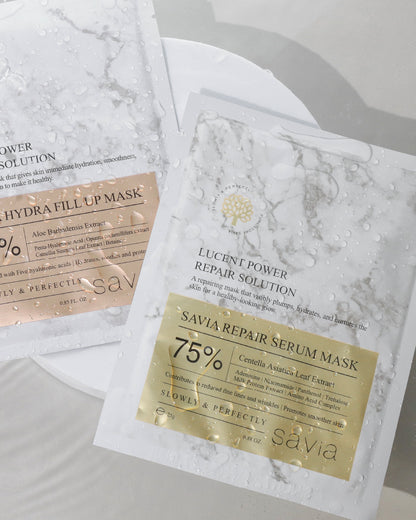 Savia Onarıcı ve Kırışıklık Karşıtı Yaprak Yüz Maskesi | Repair Serum Mask