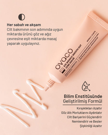 Ovaco Göz Çevresi Kırışıklık Karşıtı Serum | Krem | 30ml