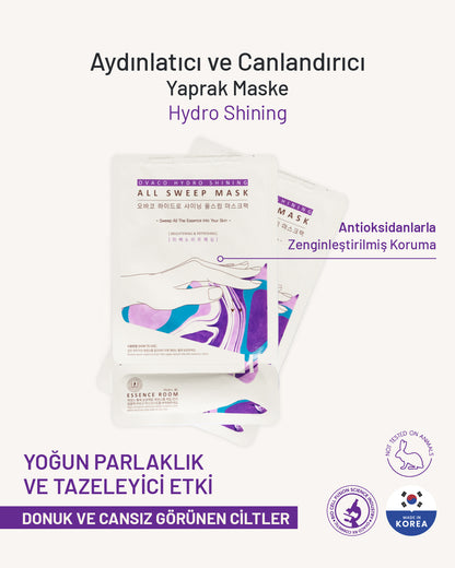 Ovaco Aydınlatıcı ve Canlandırıcı Yaprak Yüz Maskesi | Hydro Shining