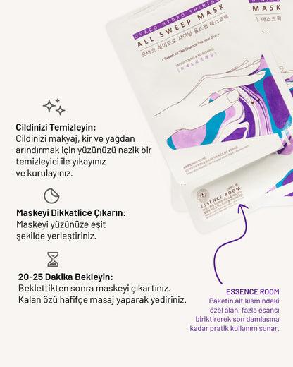 Ovaco Aydınlatıcı ve Canlandırıcı Yaprak Yüz Maskesi | Hydro Shining
