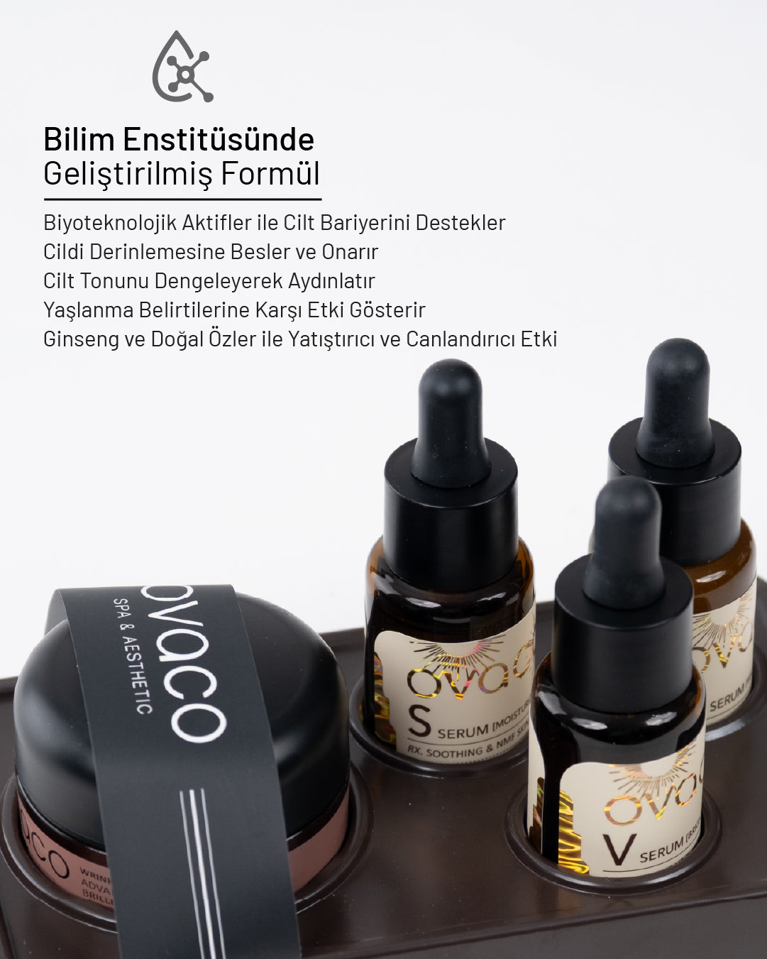Ovaco 4D Dynamic Advanced Set | Gelişmiş Peptit Kompleksi ile Cilt Yenileme | Cilt Bakım Seti