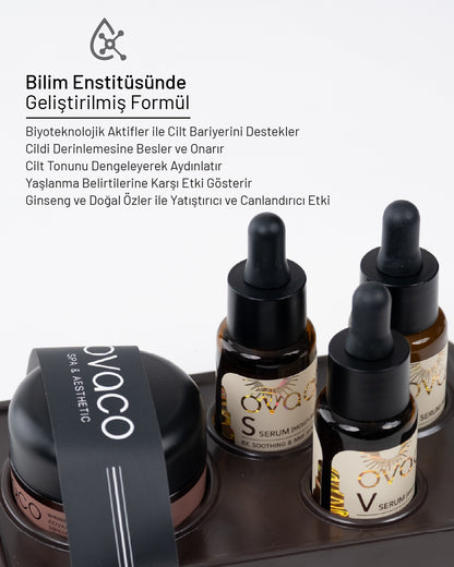 Ovaco 4D Dynamic Advanced Set | Gelişmiş Peptit Kompleksi ile Cilt Yenileme | Cilt Bakım Seti