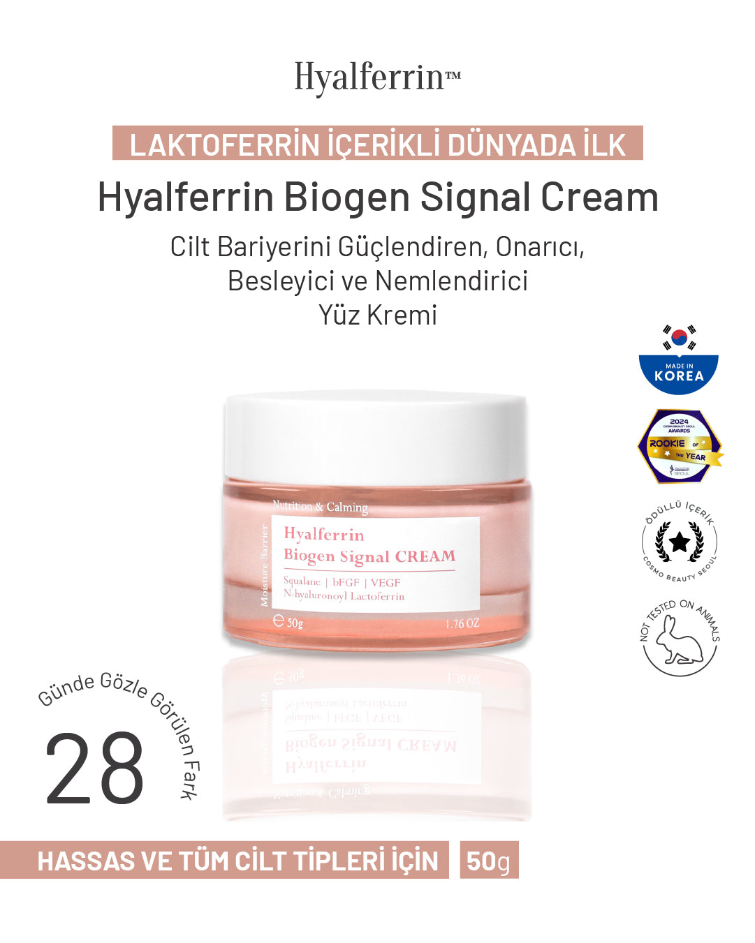 Hyalferrin Biogen Signal Cream | Yüz Kremi | 50 ml